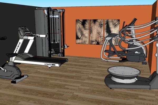 Aménagement cabinet kiné 3D